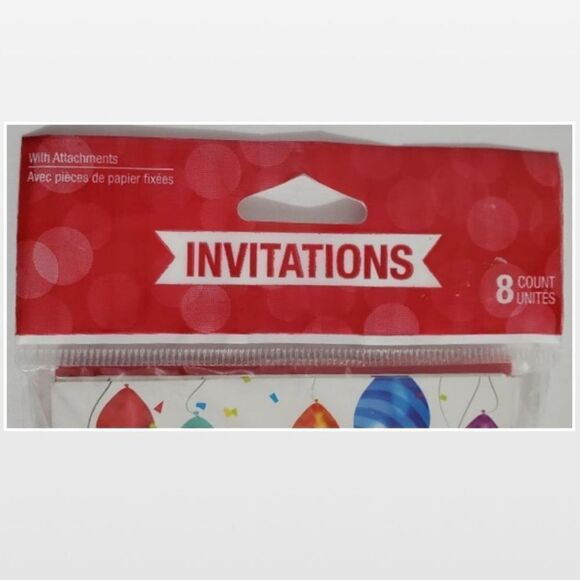 New Invitations Cards Balloon Universal Multicolor Pop Out Birthday - Picture 2 of 11